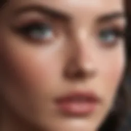 Elegant display of liquid magnetic eyelashes
