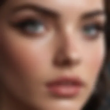 Elegant display of liquid magnetic eyelashes