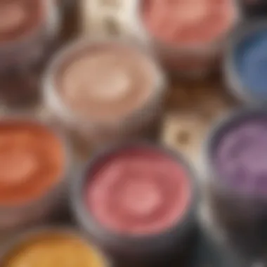 Cosmetics Range Close-Up Close-up of ColourPop's popular cosmetics range highlighting texture and color