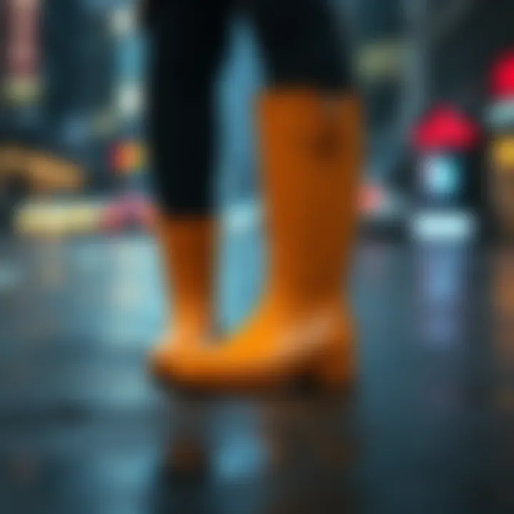 Stylish Urban Rain Boots Stylish rain boots suitable for urban walking