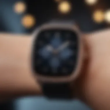 Trendy smartwatch showcasing modern features