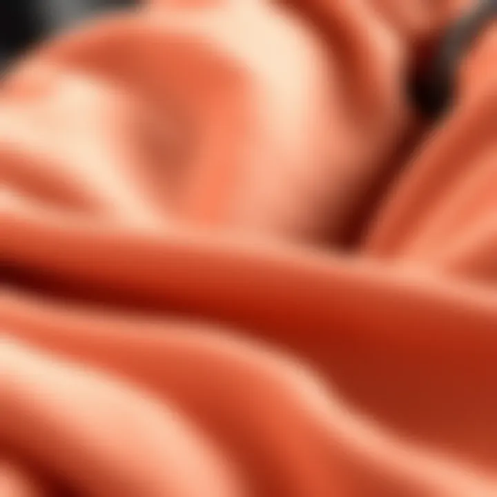 Close-up of luxurious fabric textures in joggers
