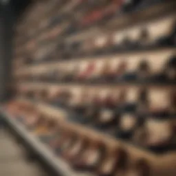 An array of discontinued Steve Madden shoe styles showcased elegantly.