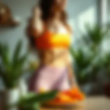 A vibrant lifestyle scene showcasing healthy eating and exercise