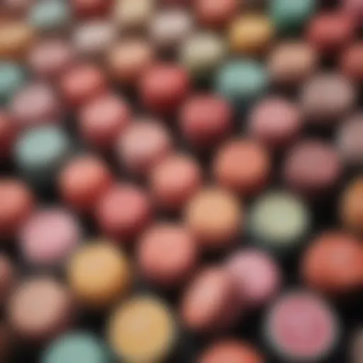 Close-up of various lip balm tubes showcasing their different textures and colors