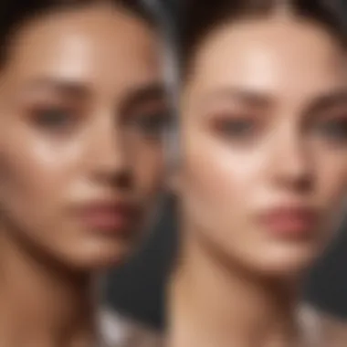 Illustration of different skin types with corresponding recommended skin washes for each type