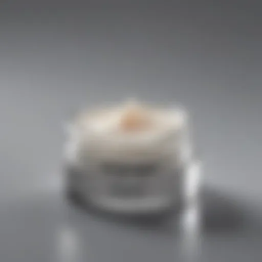 Detailed view of retinol cream texture