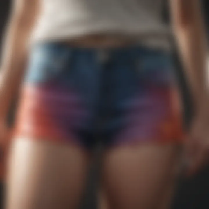Color Palette and Jean Shorts