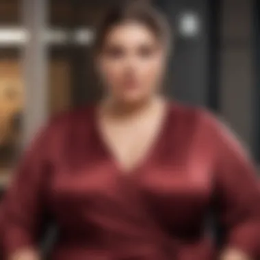 A variety of plus size fabrics emphasizing comfort and style