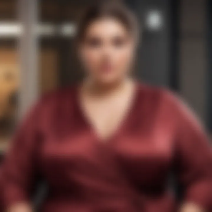 A variety of plus size fabrics emphasizing comfort and style
