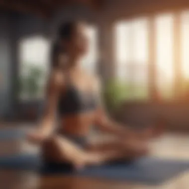 Variety of Yoga Practices Diverse yoga poses illustrated on a smartphone screen