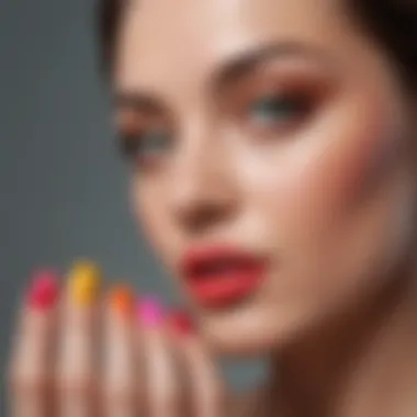 Vibrant gel nail colours for summer