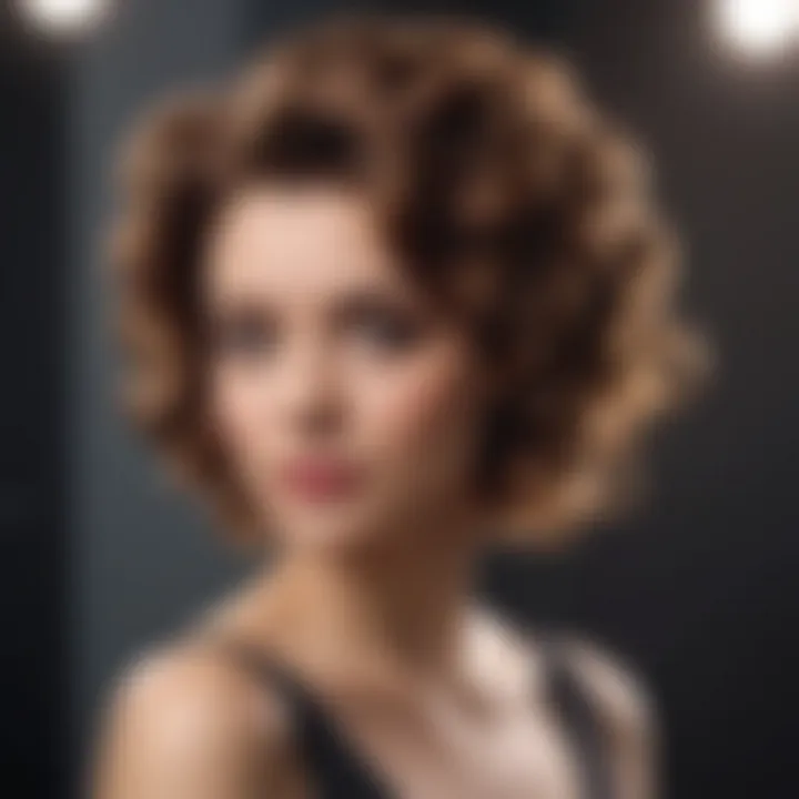 An elegant hairstyle created with hot curlers, demonstrating the potential styling outcomes.