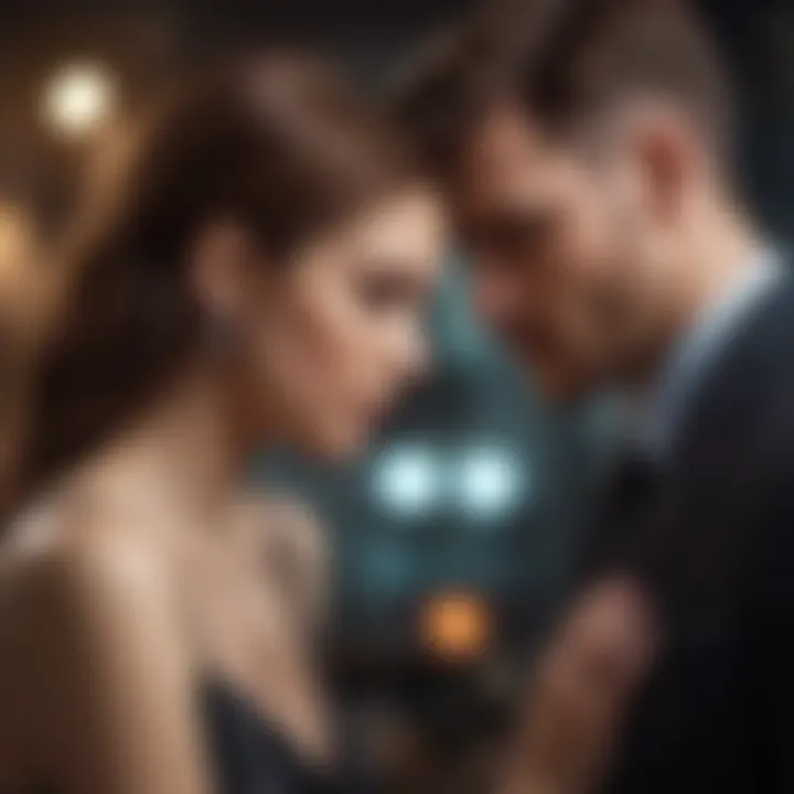 Couple engaged in a creative activity together