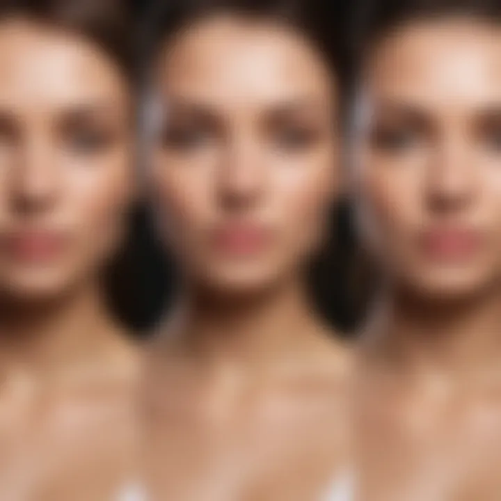 Illustration showing different skin types suitable for laser hair removal.