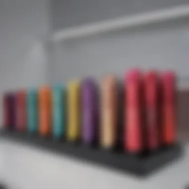 Vibrant L'Oreal Hi Color Shades Vibrant L'Oreal Hi Color shades displayed on a shelf
