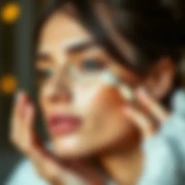 Application technique of concealer