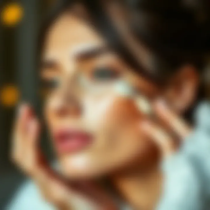 Application technique of concealer