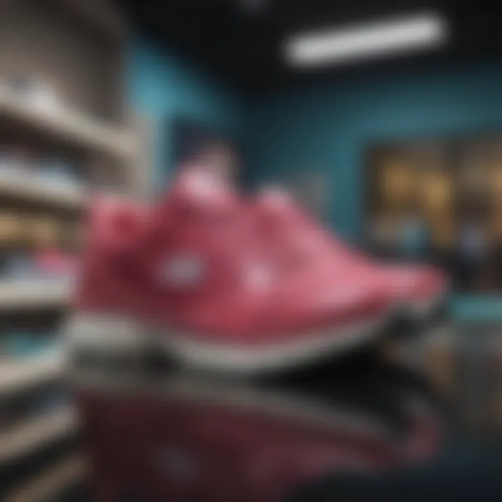 Skechers shoes displayed for online shopping experience