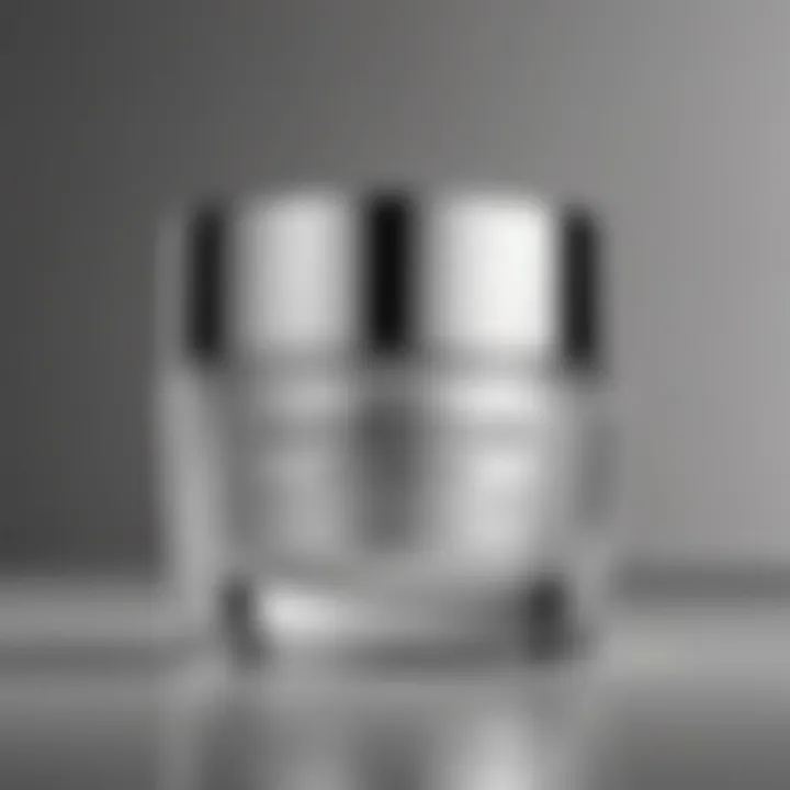 A close-up of a skincare product showcasing a platinum coupon code