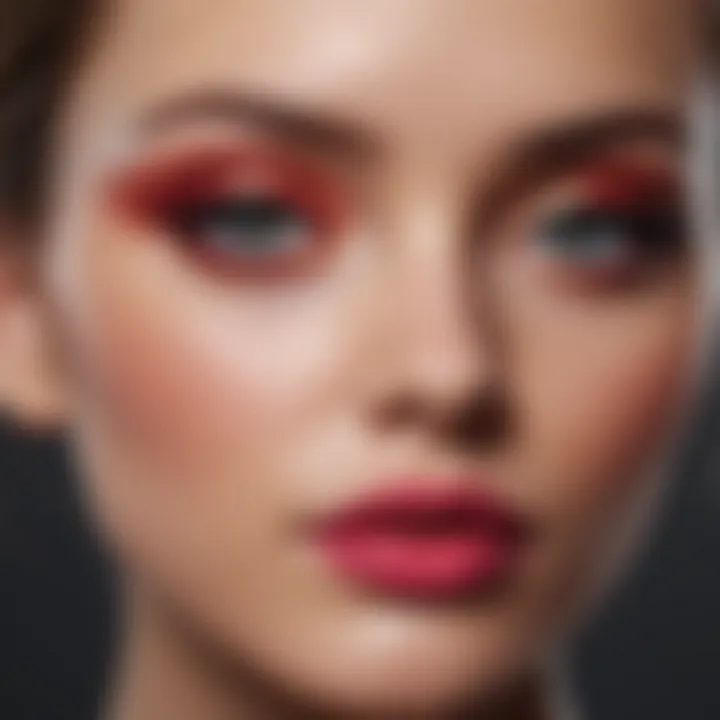 A vibrant array of cosmetic colors representing trends