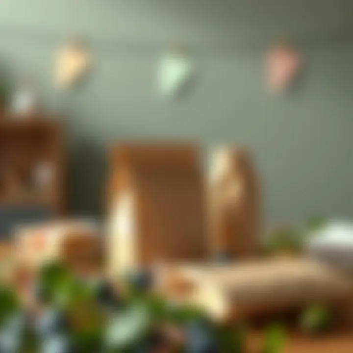 Sustainable packaging solutions showcasing eco-friendly materials