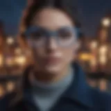 A stylish pair of Quay blue light glasses highlighting their modern design
