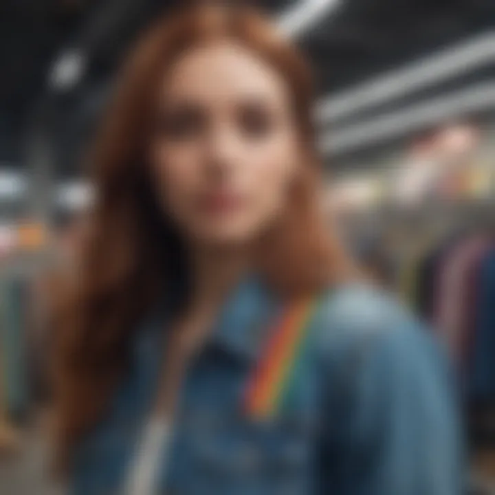 Sustainable materials used in rainbow store clothing