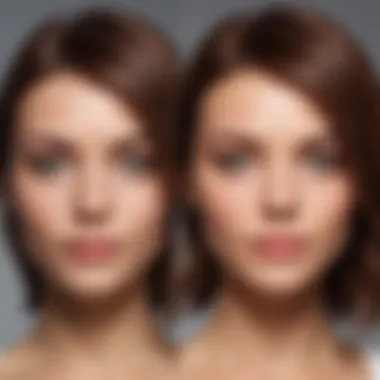 Transformation with Semi-Permanent Hair Color Before and after semi-permanent hair color application