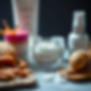 Close-up of key K-beauty ingredients like ginseng, snail mucin, and hyaluronic acid