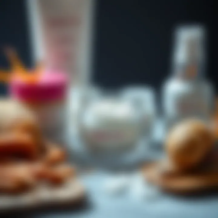 Close-up of key K-beauty ingredients like ginseng, snail mucin, and hyaluronic acid