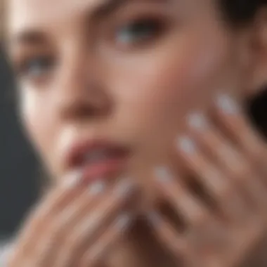 Versatile Glamour: Occasions for Sparkly Gel Polish Stylish occasions showcasing sparkly gel nail polish.