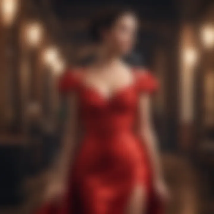 Cultural representation of the red dress in art