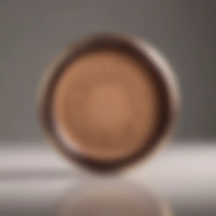 A close-up view of luxurious cream bronzer with rich texture