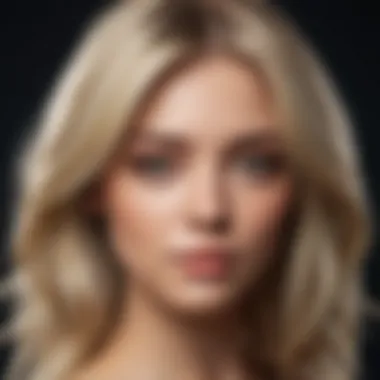 A stunning gradient of blonde shades showcasing highlights and lowlights