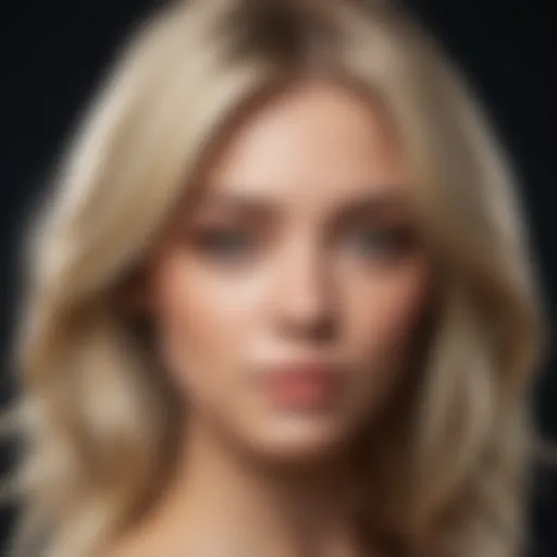 A stunning gradient of blonde shades showcasing highlights and lowlights