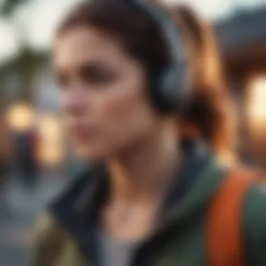 Enhanced User Experience with Bose SoundSport User enjoying music with Bose SoundSport earbuds in an outdoor setting