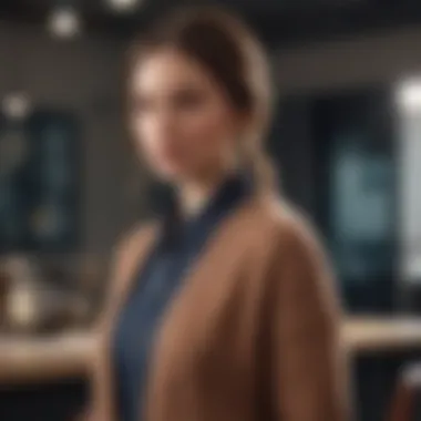 Versatile Styling with Half Cardigan Stylish half cardigan sweater paired with a chic outfit