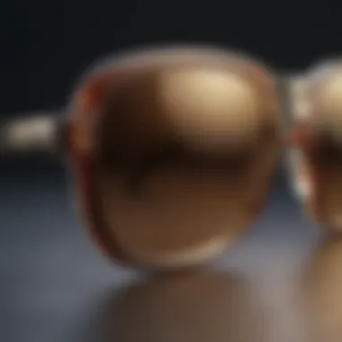 Materials That Enhance Comfort Close-up of comfortable sunglass frames showcasing materials