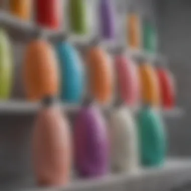 Diverse Shampoo Designs Aesthetic arrangement of various shampoo bottles showcasing unique designs and colors