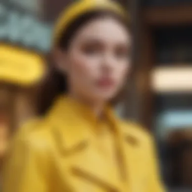 Fashionable outfit styled with Prada Cloudbust Yellow