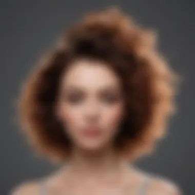 Creating Volume with the Small Barrel Dryer Brush A stylish individual using the small barrel dryer brush to achieve a voluminous hairstyle.