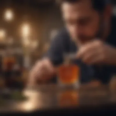 Crafting Unique Scents: The Artisan's Touch A close-up of an artisan perfumer working with natural ingredients.