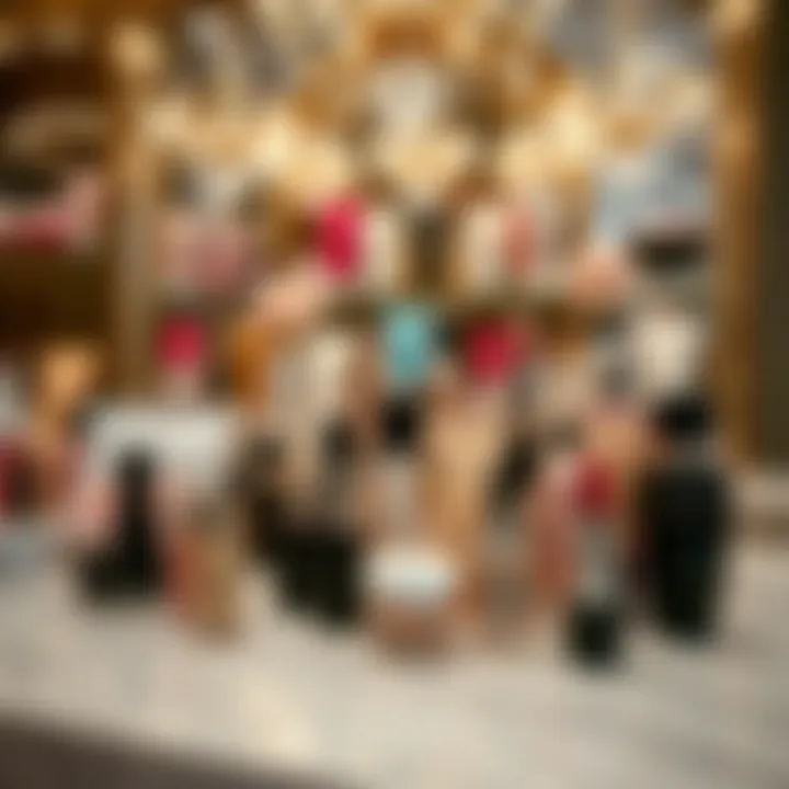 Elegant Beauty Products Display An elegant display of beauty products available for online purchase