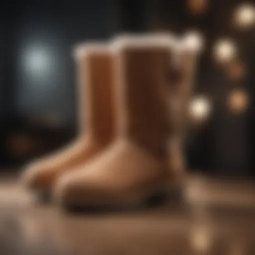 Stylish UGG boots displayed attractively