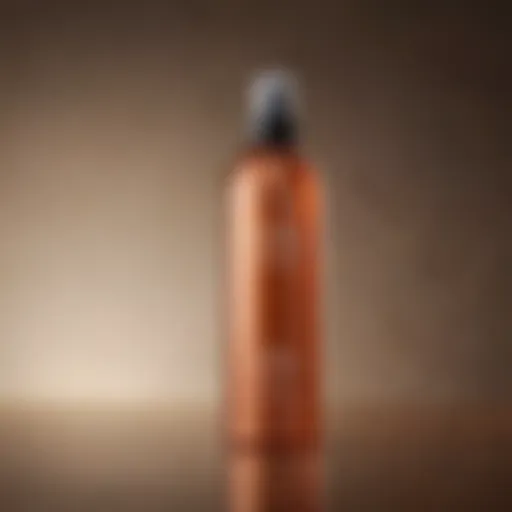 Bottle of Ulta tan spray showcasing its sleek design and rich formulation