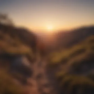 Sunset Hike Overview Scenic view of a sunset hike in Los Angeles