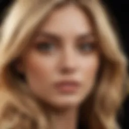 A stunning view of warm blonde hair with golden highlights