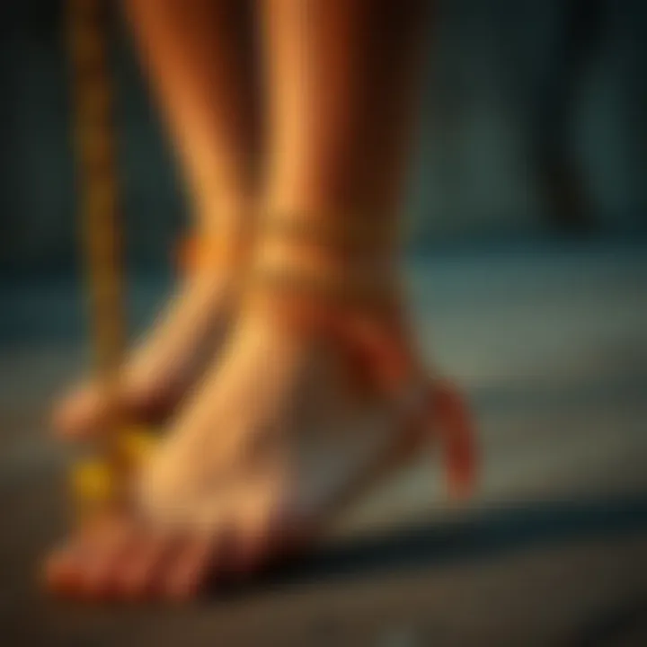 Cultural Significance of Ankle Chains A historical representation of ankle chains through different cultures and eras.