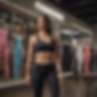 A shopper's experience at a Fabletics store highlighting customer engagement.